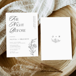 Modern natt före repetitionsmiddag inbjudningar