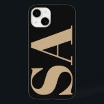 Modern naturlig, inledande minimal contemporary fö<br><div class="desc">Modern svart,  naturlig,  inledande monogram,  minimal contemporary,  telefonfodral.</div>