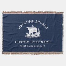 Modern Nautical Anpassningsbar Boat Namn & Frakt L