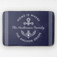 Modern Nautical Quote Anpassningsbar Familj Namn m