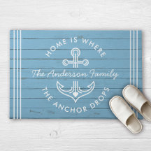 Modern Nautical Quote Anpassningsbar Family Namn D