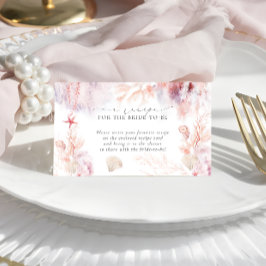 Modern nautisk bröllopsfest receptförfrågan tilläggskort