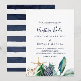 Modern nautisk | Greenery Spain Nuestra Boda Inbjudningar