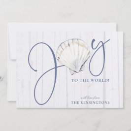 Modern Nautisk jul Joy Helgdag Julkort