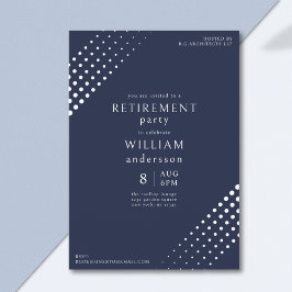 Modern Navy and White Corporate Manar Pension Inbjudningar