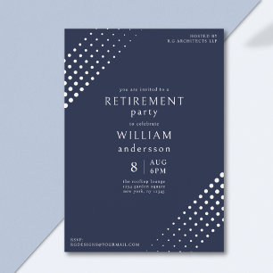 Modern Navy and White Corporate Manar Pension Inbjudningar