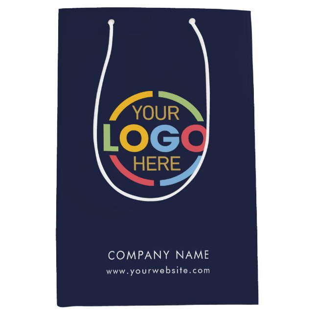 Modern Navy Blue Corporate Business Logotyp (Framsidan)