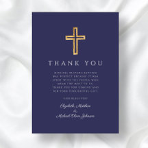 Modern Navy Blue Kor Boy Baptism