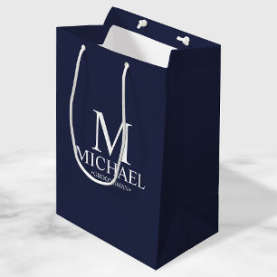 Modern Navy Blue Personlig Groomsman