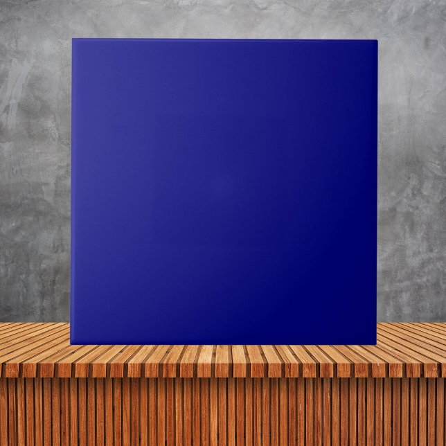 Modern Navy Blue Plain Solid Färg Kakelplatta (Skapare uppladdad)