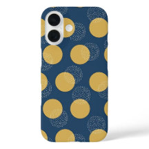 Modern Navy och guld polka prickar