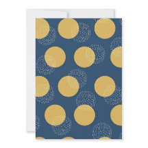 Modern Navy och guld polka prickar