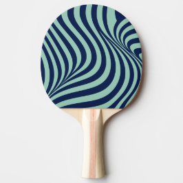 Modern Navy och Mintgrön Psykedelisk Pingisracket