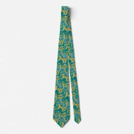 Modern Neck Tie Octopus-design Slips