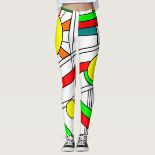 Modern Nedfläckad-Glass-utseende Leggings