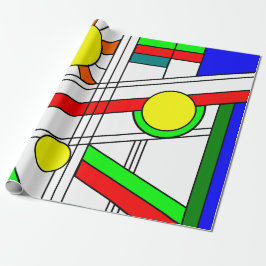 Modern Nedfläckad-Glass-utseende Presentpapper