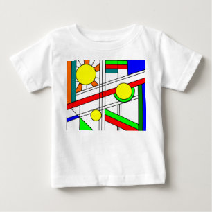 Modern Nedfläckad-Glass-utseende T Shirt