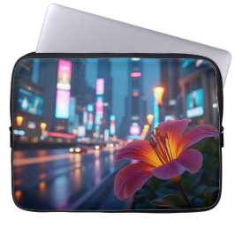 Modern Neon Bloom 13' Laptop Fodral