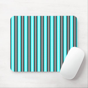 Modern Neon Blue and Black 3D Metall Effect Rand Musmatta