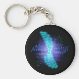 Modern Neon Glowing Ljud Vinkarare Nyckelring