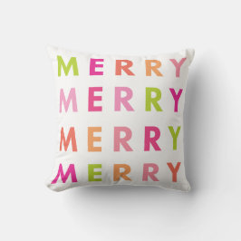 Modern Neon God jul Helgdag Dekorativ kudde