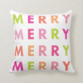 Modern Neon God jul Helgdag Dekorativ kudde