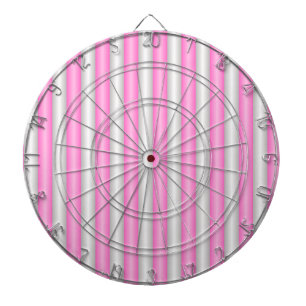 Modern Neon Rosa Rand med 3D-effekt Darttavla