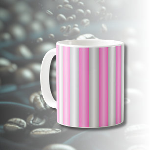 Modern Neon Rosa Rand med 3D-effekt Kaffemugg