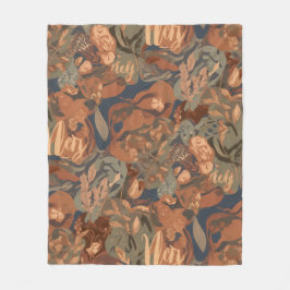 Modern Neutral Checkerboard Pattern | Trendy Home  Fleecefilt