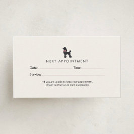 Modern Neutral Dog Groomer Appointment | Editable  Tidsbeställning Kort