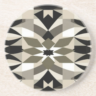 Modern Neutral Geometrisk Sand sten Tryck | Jord Underlägg