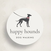Modern Neutral Hundpromenadlogotyp