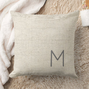 Modern Neutral Maskulin INITIAL, FULLSTÄNDIGT NAMN Kudde