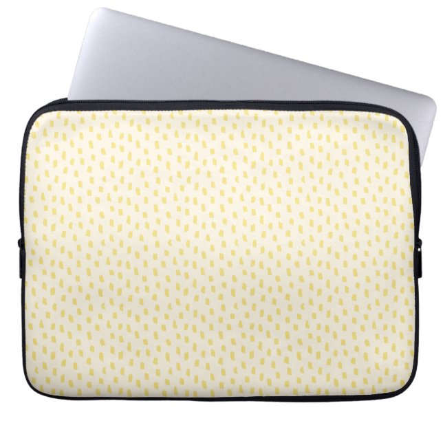 Modern neutrala penseldrag chic smörgul laptop fodral (Framsidan)