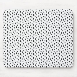 Modern neutrala penseldrag Chic svart & vit Musmatta