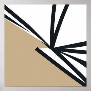 Modern Neutralt Abstrakt Poster