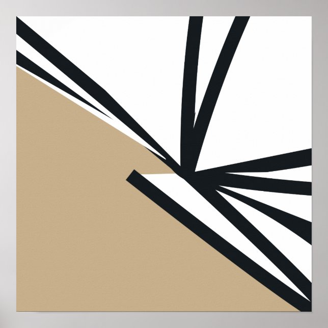 Modern Neutralt Abstrakt Poster (Framsidan)