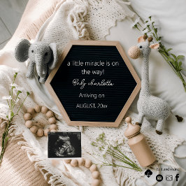Modern Neutralt boho-meddelande om gravid Inbjudningar