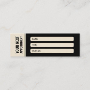 Modern Neutralt för minimalistisk Professionell Mö Mini Visitkort