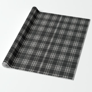 Modern Neutralt Gingham Check Tartan Mönster Presentpapper
