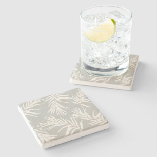 Modern Neutralt Tropical Löv Beach Home Decor Stenunderlägg