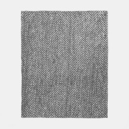 Modern neutraltgråttHerringbone Fleecefilt