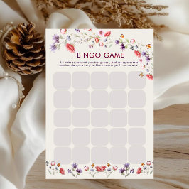 Modern New Chapter Begins Bridal Shower Bingo Game