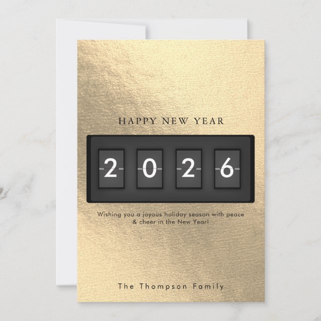 Modern New Year Simple Countdown Gold (Framsida)