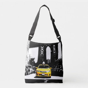 Modern New York City Nyc Gult Taxi Brooklyn Axelväska