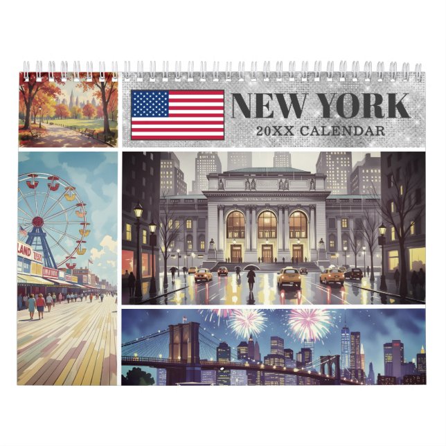 Modern New York USA  Kalender (Omslag)