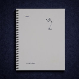 Modern Nocturnal Scholar Aesthetic/Night Lamp Anteckningsbok