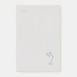 Modern Nocturnal Scholar Aesthetic/Night Lamp Post-it Block