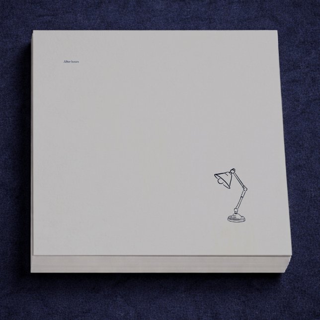 Modern Nocturnal Scholar Aesthetic/Night Lamp Post-it Block (Skapare uppladdad)