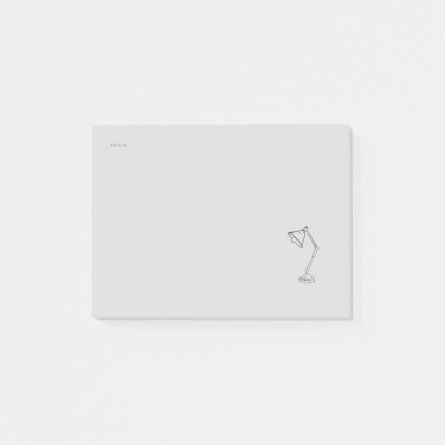 Modern Nocturnal Scholar Aesthetic/Night Lamp Post-it Block (Framsida)